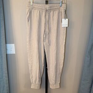 Bella Dahl NWT Tencel Joggers Cream Khaki‎ Size Small